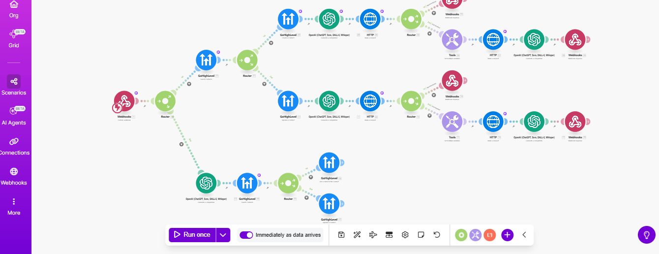 Booking logic the agent uses during the call: availability, booking and CRM updates